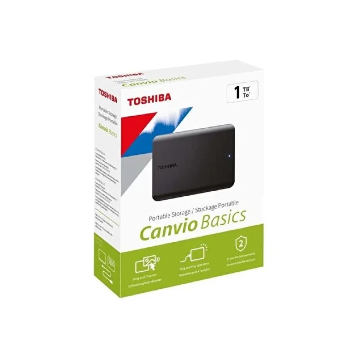 Toshiba 1TB Canvio Basic 2.5" Siyah Taşınabilir Disk